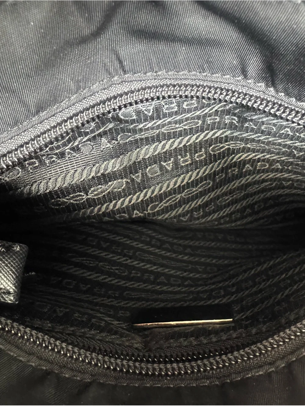 Prada Black Nylon Crossbody Messenger Bag